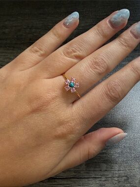 Pink Flower Ring